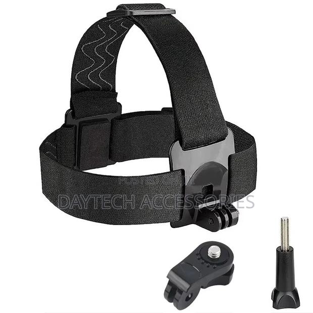 Universal Phone Holder Abs Head Strap Mount - Black - thumbnail 2