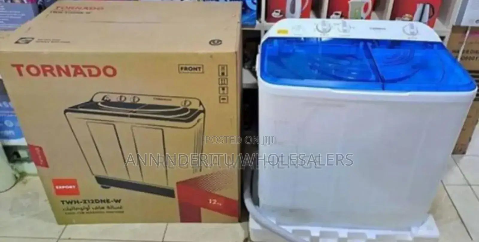Double Tab. New ✓✓12kgs Tornado Washing Machine