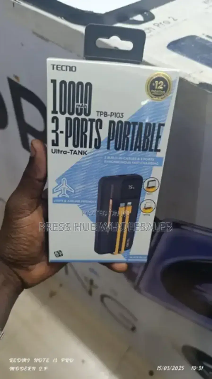 Tecno Powerbank TPB-P103