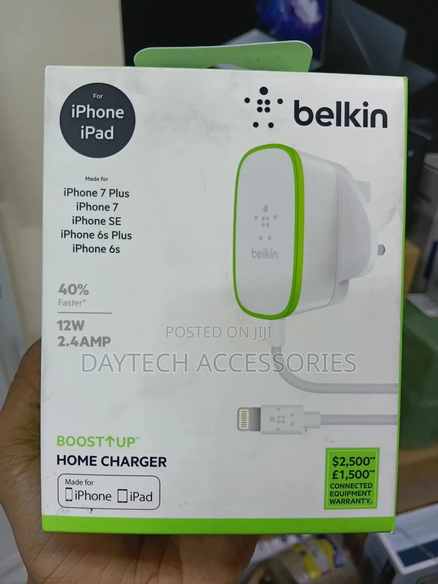 Belkin Boost↑Up Home Charger Designed for iPhone and iPad.