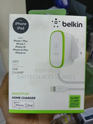 Belkin Boost↑Up Home Charger Designed for iPhone and iPad.