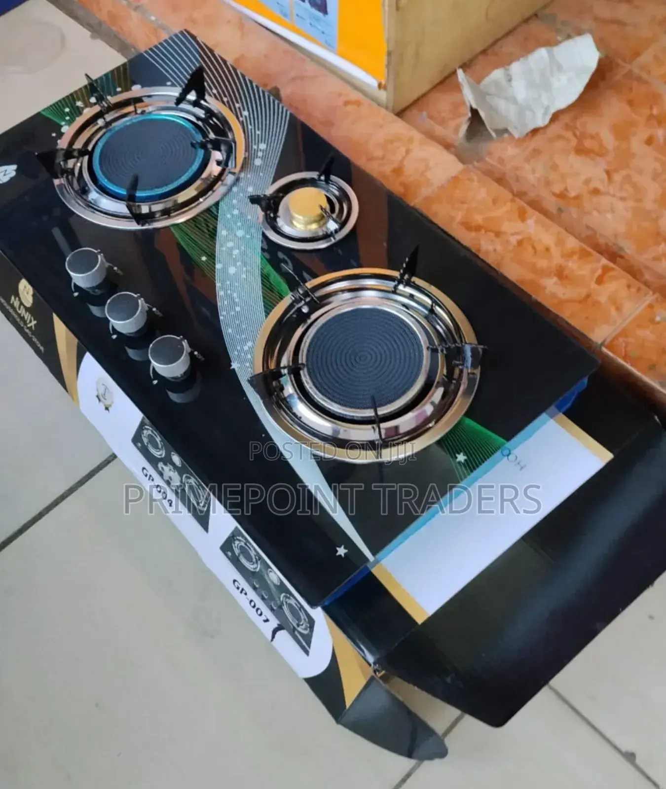 Nunix 3 Burner Infrared Gas Cooker – Fast Heating Energy Saving
