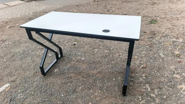 White/Black Study Table