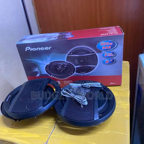 Pioneer 3-Way Car Speakers With Deep Bass Performance