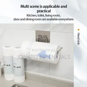 Wall Mounted Stainless Steel Kitchen Paper Towel Bag Holder