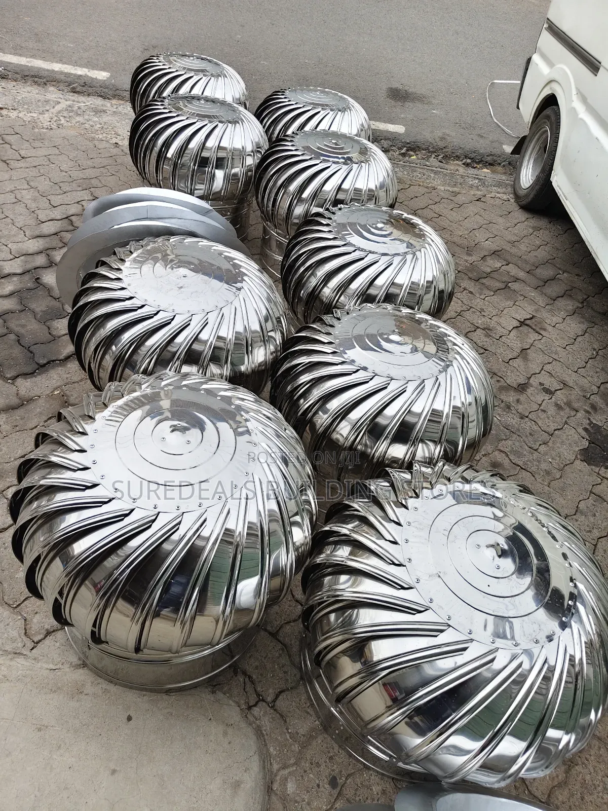 Cyclones Or Wind-driven Turbine Fans.