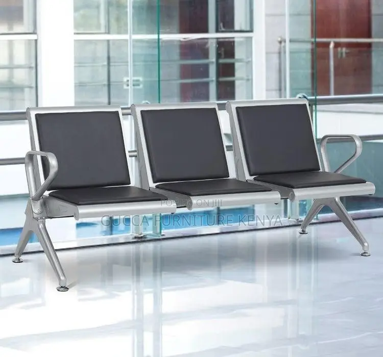 3-seater Padded Reception Waiting Guest Bench