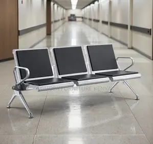 3-seater Padded Reception Waiting Guest Bench
