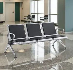 3-seater Padded Reception Waiting Guest Bench