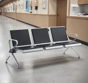 3-seater Padded Reception Waiting Guest Bench