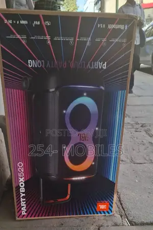 JBL Partybox 520 | 400w | 15hrs | Telescopic Handle+Wheels | Large