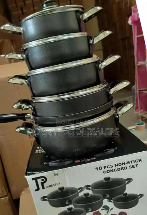 With Trasparent Lid-10pcs Jp Nonstick Sufurias