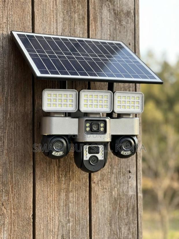 12mp 4g PTZ Multiple Lens Screens Solar Camera With Solar Flood Light - main view