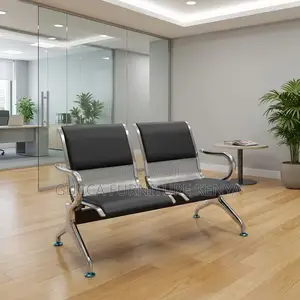 2-seater Padded Lobby Waiting Office Bench