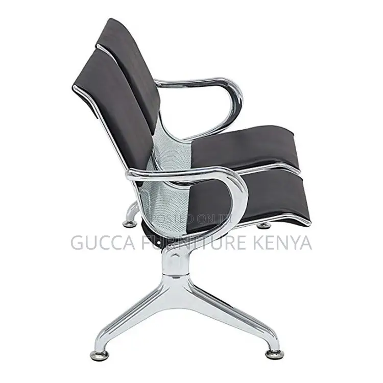 2-seater Padded Lobby Waiting Office Bench