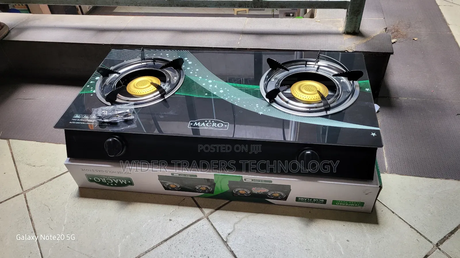 Macro 2 Burner Table Top Gas Stove With a Tempered Glass Top