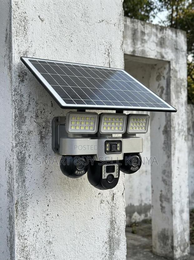 Video Playback Support 12mp 4g PTZ Solar Camera With Solar Flood Light - main view