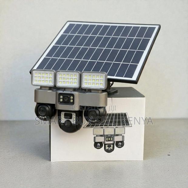 Motion Detection Support 12mp 4g PTZ Solar Camera Solar Flood Light