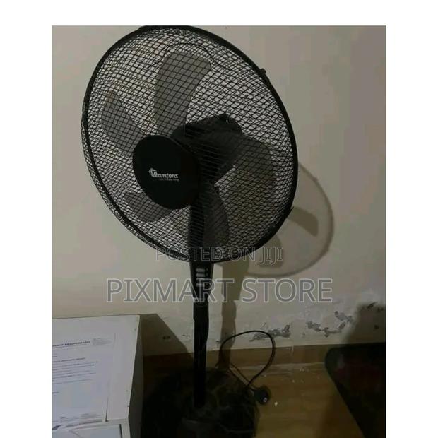 Ramtons Rm572 Black Econo Floor Fan With 3 Speed Settings - main view