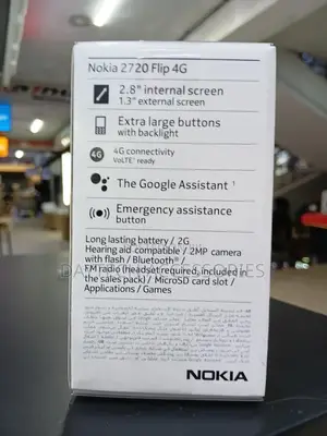New Nokia 2720 Flip 512 GB Black