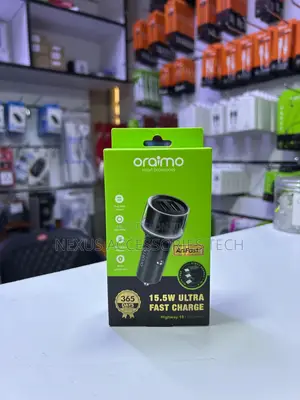 Oraimo 15.5w Fast Car Charger Occ-1152d – Original Dual Port Usb