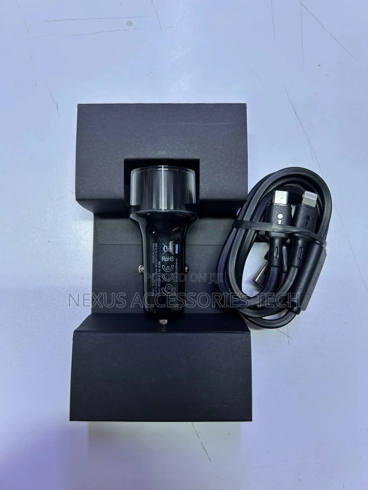 Oraimo 15.5w Fast Car Charger Occ-1152d – Original Dual Port Usb