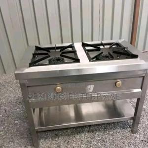Commercial Two Burner Gas Stove - thumbnail 2