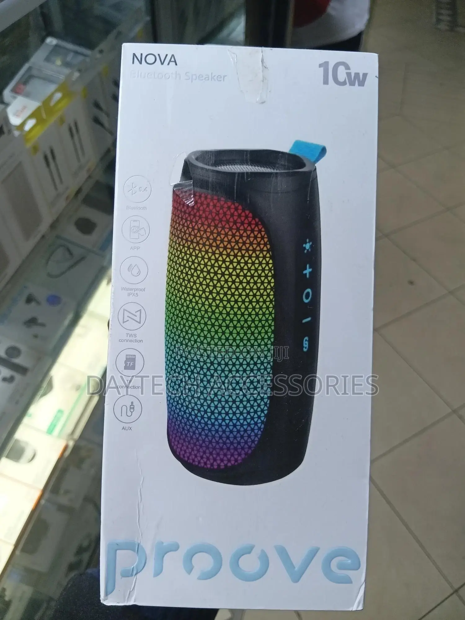 The Proove Nova Portable 10w Bluetooth 5.3 Speaker With RGB Lighting