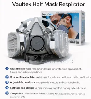Vaultex Half Mask Respiratory/V6200upc / 6000 Series