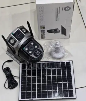 Dual Lens Wifi Solar Cctv Camera Outdoor With Night Vision