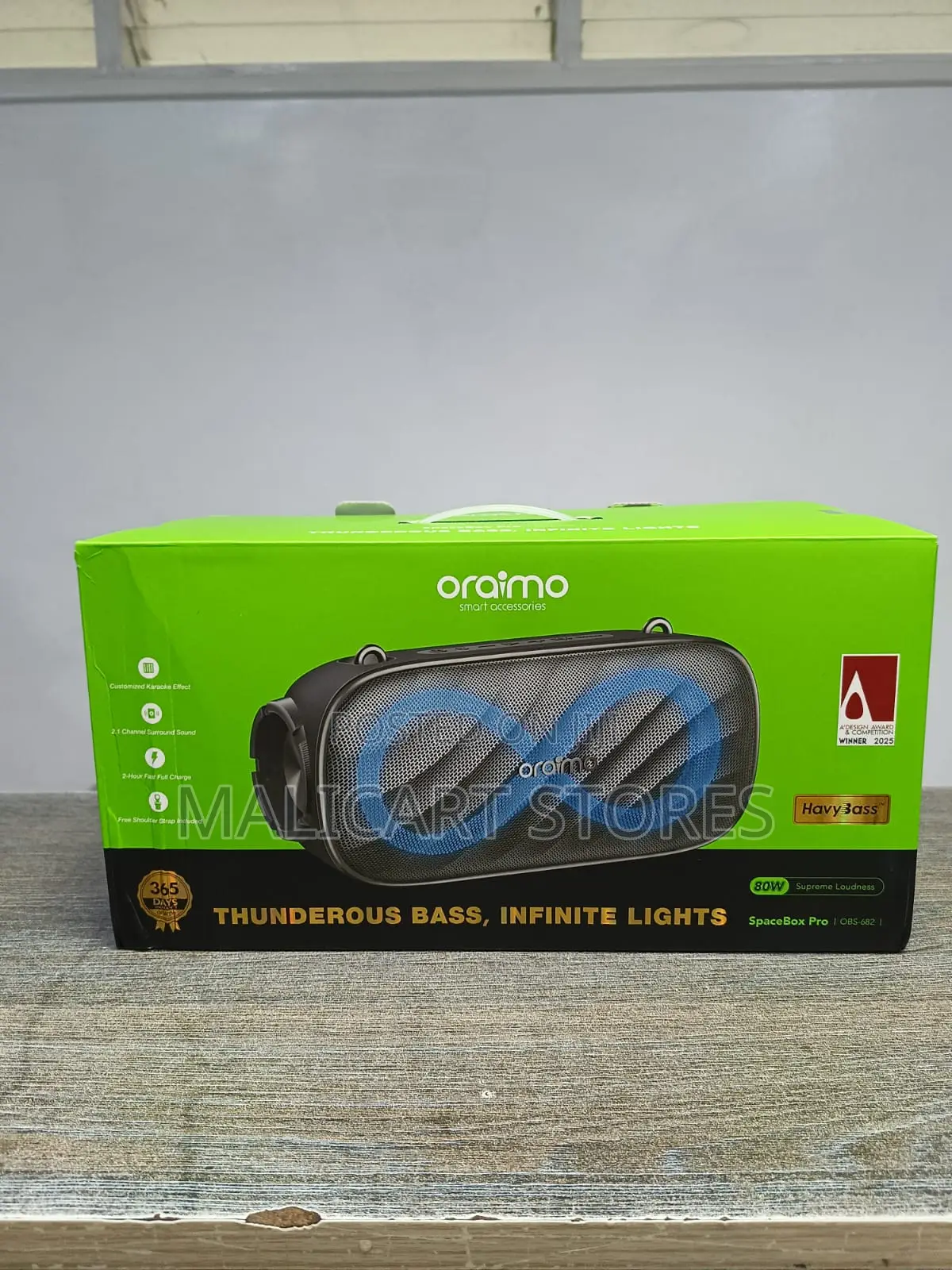 Oraimo Spacebox Pro 80w Karaoke-Support Wireless Speaker