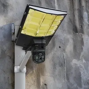 Full Color Night Vision 12mp 4g PTZ Camera With Solar Street Light