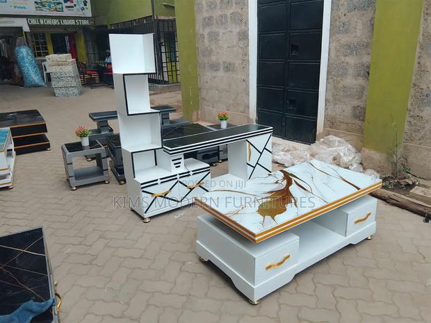 Coffee Table White Gold Tv Stand White