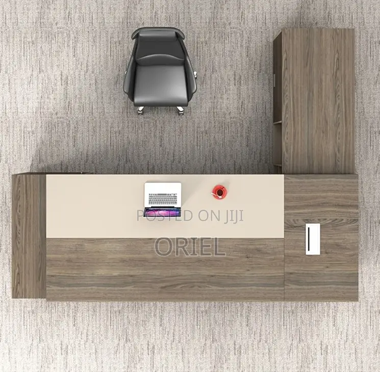 Modern Office Desk : L Shaped Modern Boss Office Executive Desk