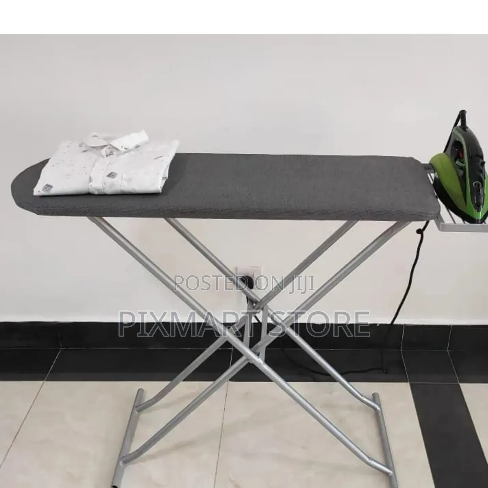 Sturdy Metallic Ironing Board With Foldable Design