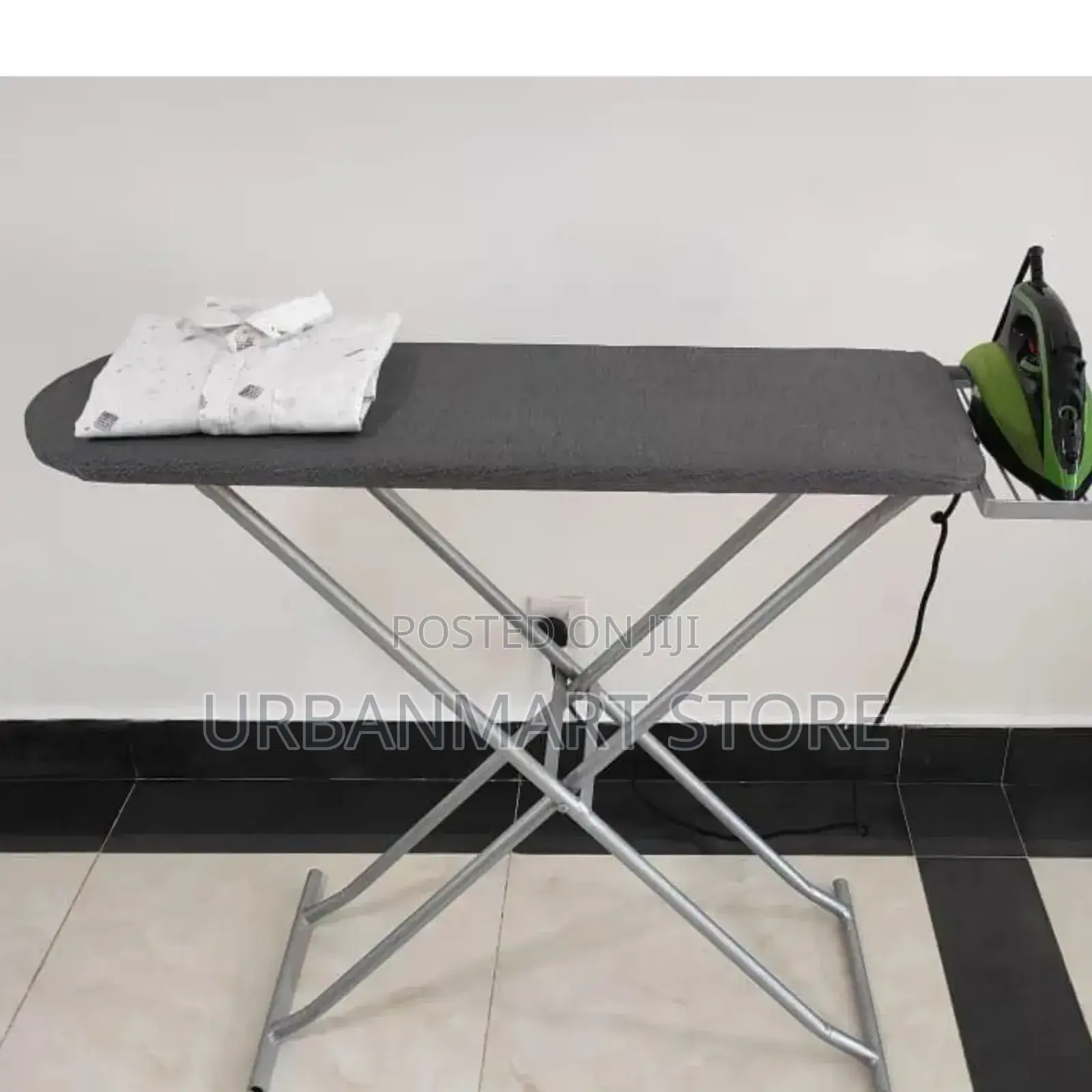 Sturdy Metallic Ironing Board With Foldable Design