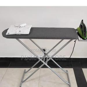 Sturdy Metallic Ironing Board With Foldable Design - main view