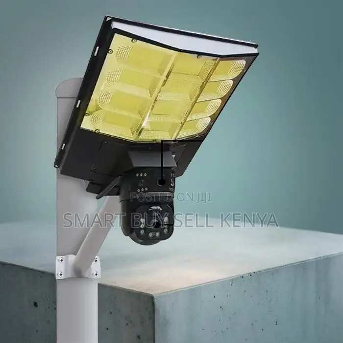 Audio Recording 12mp 4g PTZ Multiple Lens Camera Solar Street Light