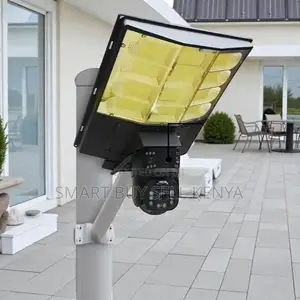 Large Capacity Battery 12mp 4g PTZ Solar Camera With Solar Streetlight