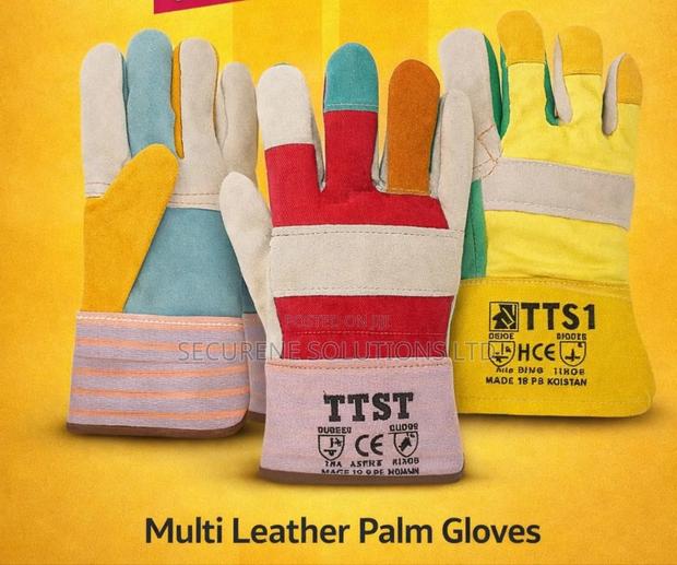 Heavy-duty Construction Rigger Leather Work Gloves - thumbnail 4