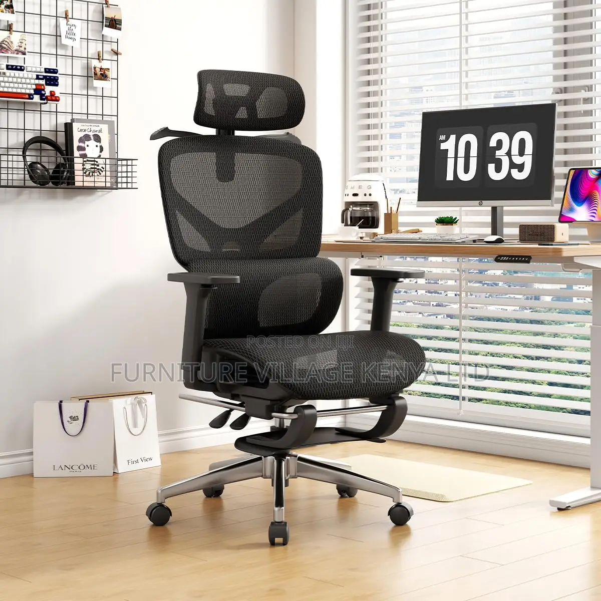 Office Orthopedic Chair With Footrest