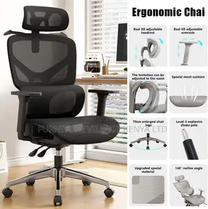 Office Orthopedic Chair With Footrest
