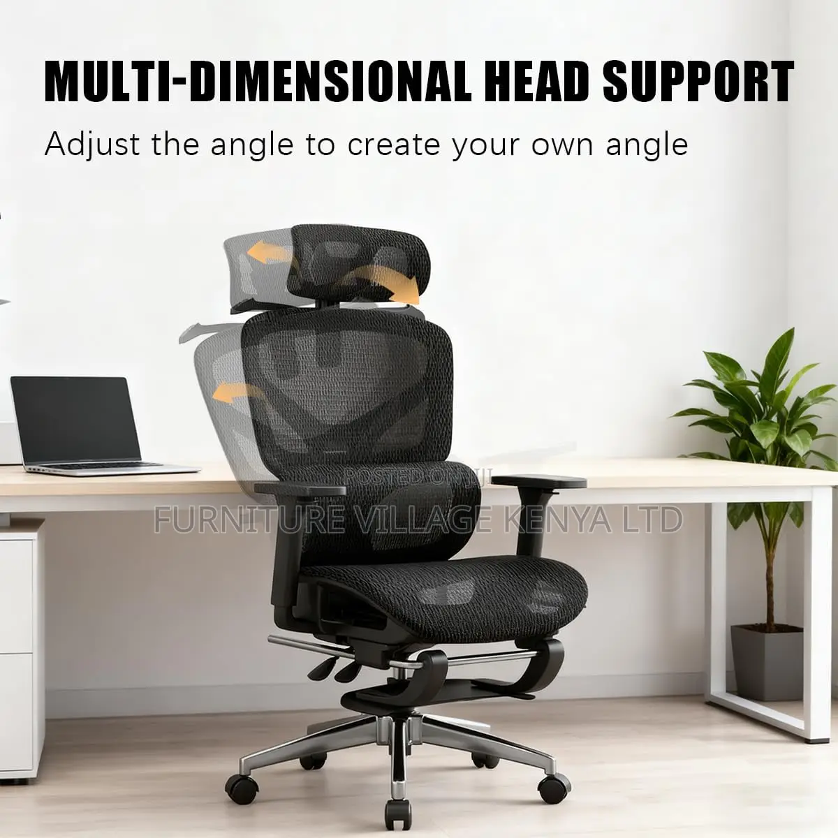 Office Orthopedic Chair With Footrest