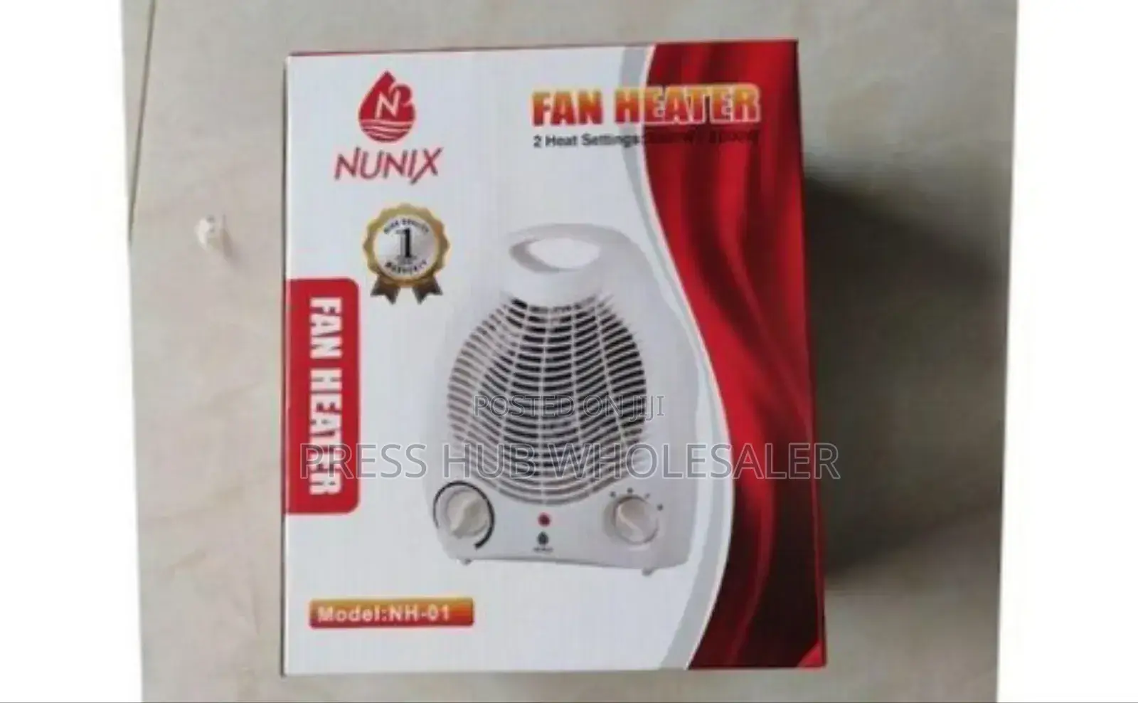 Nunix Portable Fan Heater. *