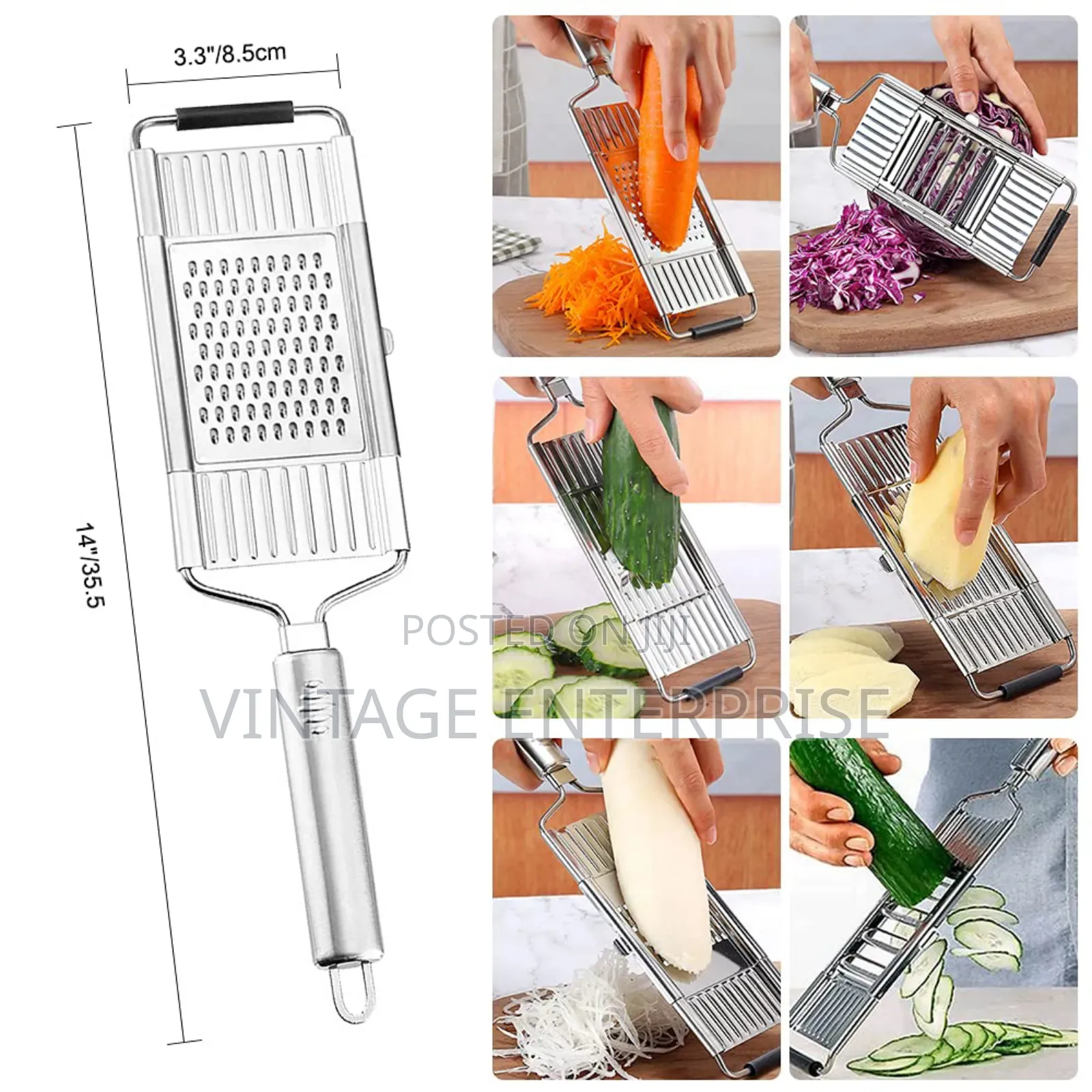 4in1 Stainless Steel Multiple Grater