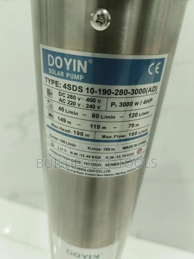 Doyin Solar Pump 4 Hp/3000ad