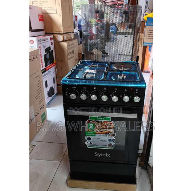 Syinix Freestanding 3 Gas + 1 Electric Oven Cooker