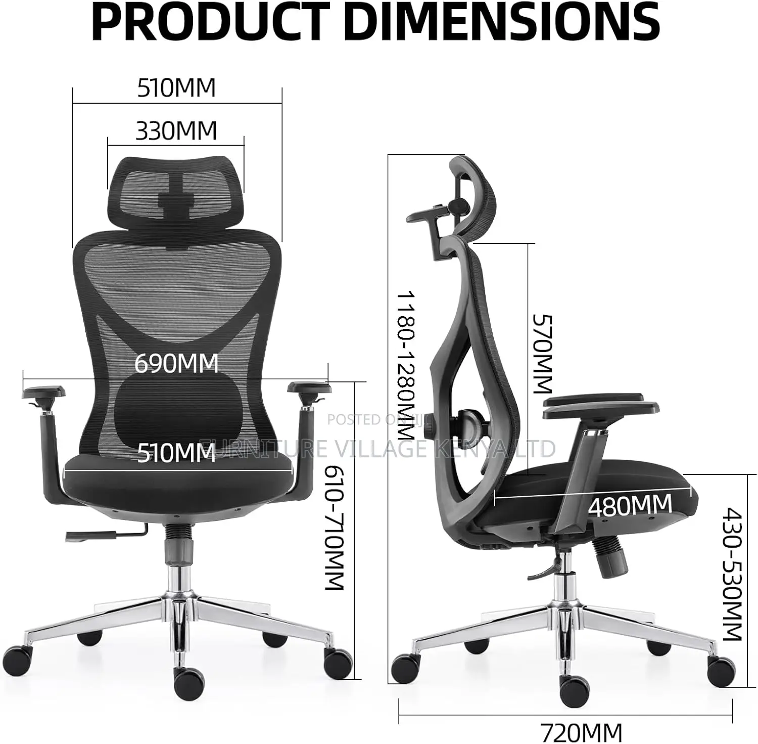 Executive High Back Ergonomic Office Chair