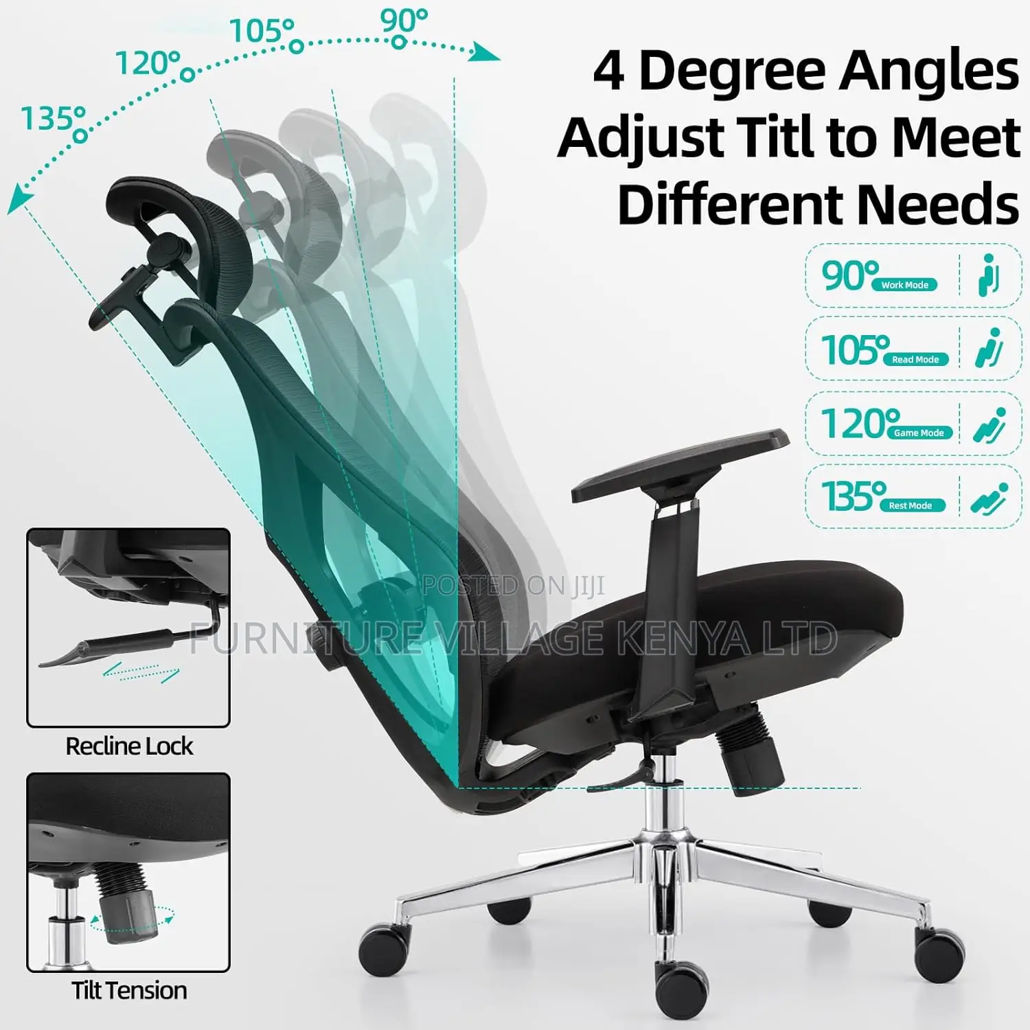 Executive High Back Ergonomic Office Chair