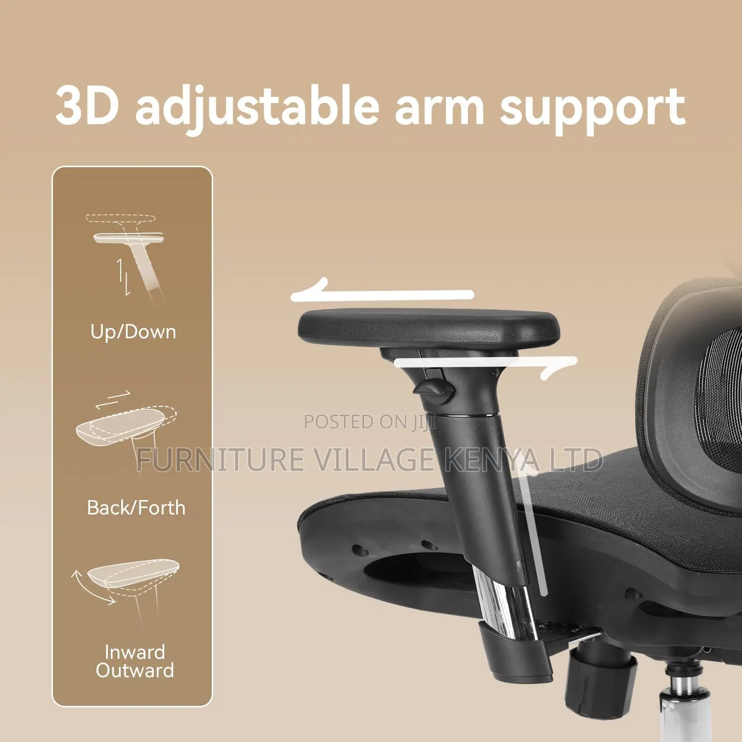 High Back Desk Chair| Lumbar Support| Swivel Computer Task Chair
